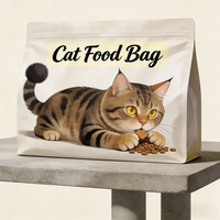 Sachets d'emballage colorés pour friandises pour chiens, pochettes verticales, échantillons gratuits, emballage de collations thermoscellable, sacs PE pour aliments savoureux pour animaux de compagnie