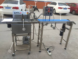 Vente chaude de machine à enrober les biscuits au chocolat / machine à enrober le chocolat à bande transporteuse / machine à faire fondre le chocolat automatique - Product Image 4