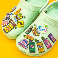 Accessoires de chaussures en PVC souple à motif alimentaire de plage australien, breloques pour chaussures, vente en gros, culture australienne, accessoires de chaussures tendance