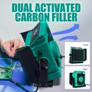 YIHUA 948DQ-I 200W Soldering Fume Extractor Filter Smoke Station with 2 Helping Hands W252 - Product Image 4