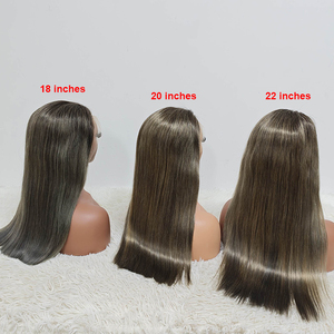 โปรโมชั่น Letsfly ราคา 112$ วิกผมสีเทาแบบผูกเชือกด้านหน้า 13x4 เกรด 11A ผมตรงแบบ Bone Straight ขนาด 18 20 22 นิ้ว ผมแท้ธรรมชาติ 100% น้ำหนัก 250 กรัม ขายส่ง - Product Image 2