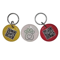 Porte-clés NFC 13.56mhz, étiquette HF, imprimé QR, Anti-métal, en époxy, vente en gros