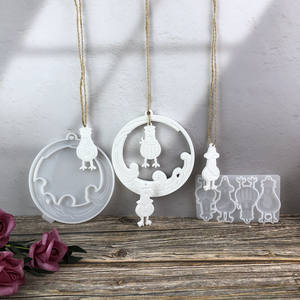 Moule en silicone pour résine fait main, style DIY, ornements décoratifs et outils pour gâteaux, pour la fabrication de résine, moule en plâtre - Product Image 4