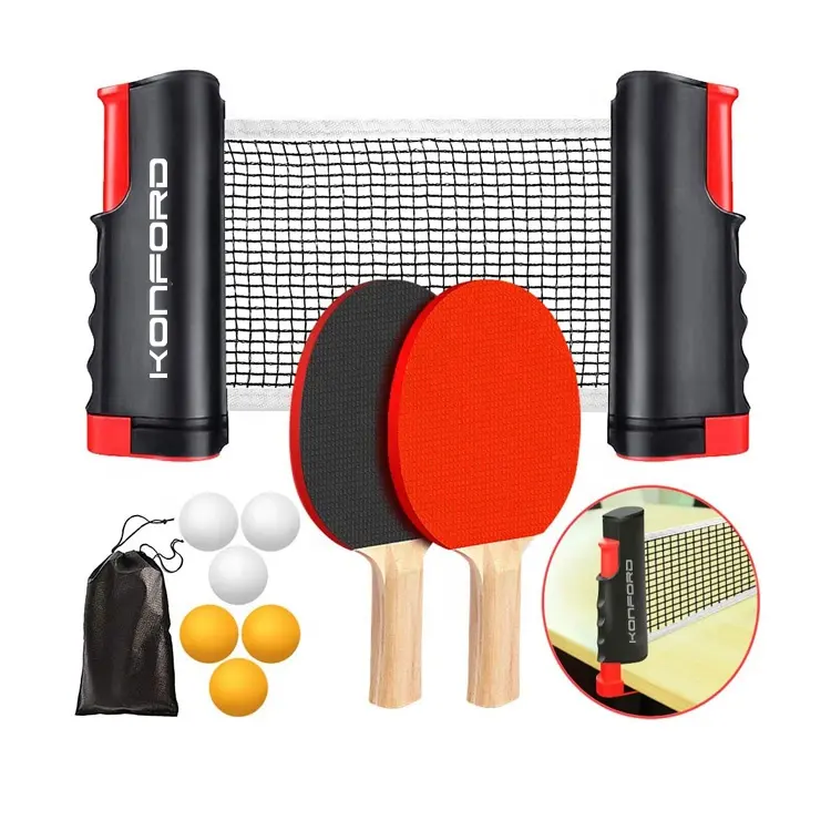 Sıcak örgü çanta ping pong raket tutucu seti gomas de raquetas de tenis de mesa raket tenis masası tenis rackespin ping pong seti