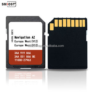 Carte SD en plastique SMIOST pour <span class=keywords><strong>TomTom</strong></span> Sat Nav <span class=keywords><strong>GPS</strong></span> pour VW AZ V12 Europe Sharan California avec modification de la navigation CID - Product Image 3