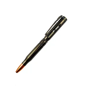 עט כדורי בסגנון רובה וינטג' מתכת עיצוב מותאם אישית כבד עט כדורי בצורת אישית