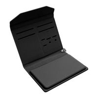Portefeuille de voyage multifonctionnel premium anti-RFID pour passeport et cartes, avec compartiment pour billets de voyage et fermeture magnétique, en stock et prêt à être expédié