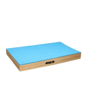 Mesa de Entrenamiento para Mascotas de Madera, Superficie Azul Antideslizante, para Perros Pequeños, Equipo de Agilidad, Plataforma Conectable, Diseño Duradero - Product Image 1