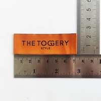 Étiquettes de vêtement tissées personnalisées Étiquettes de vêtement tissées de nom de marque pour vêtements