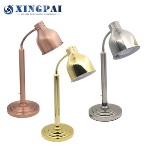 XINGPAI-Lámpara calefactora para buffet, calentador de alimentos de alta calidad, estación de aislamiento de doble cabezal, lámpara de mesa de calefacción - Product Image 2