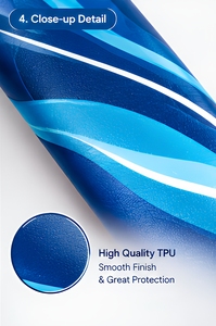Cinta Protectora de Padel de TPU 3K de Alta Calidad, Texturizada y Duradera, de la Marca Topline Products Factory OEM, Accesorios para Proteger el Marco de la Raqueta - Product Image 4