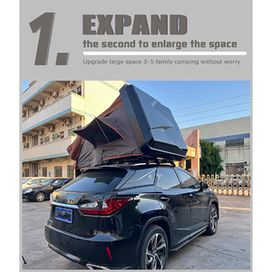 ODM Custom Fiberglass Hard Roof <b>Tents</b> 4-5 Person Large <b>Waterproof</b> Hard Hardtop Car Roof Top <b>Tent</b> - Product Image 4