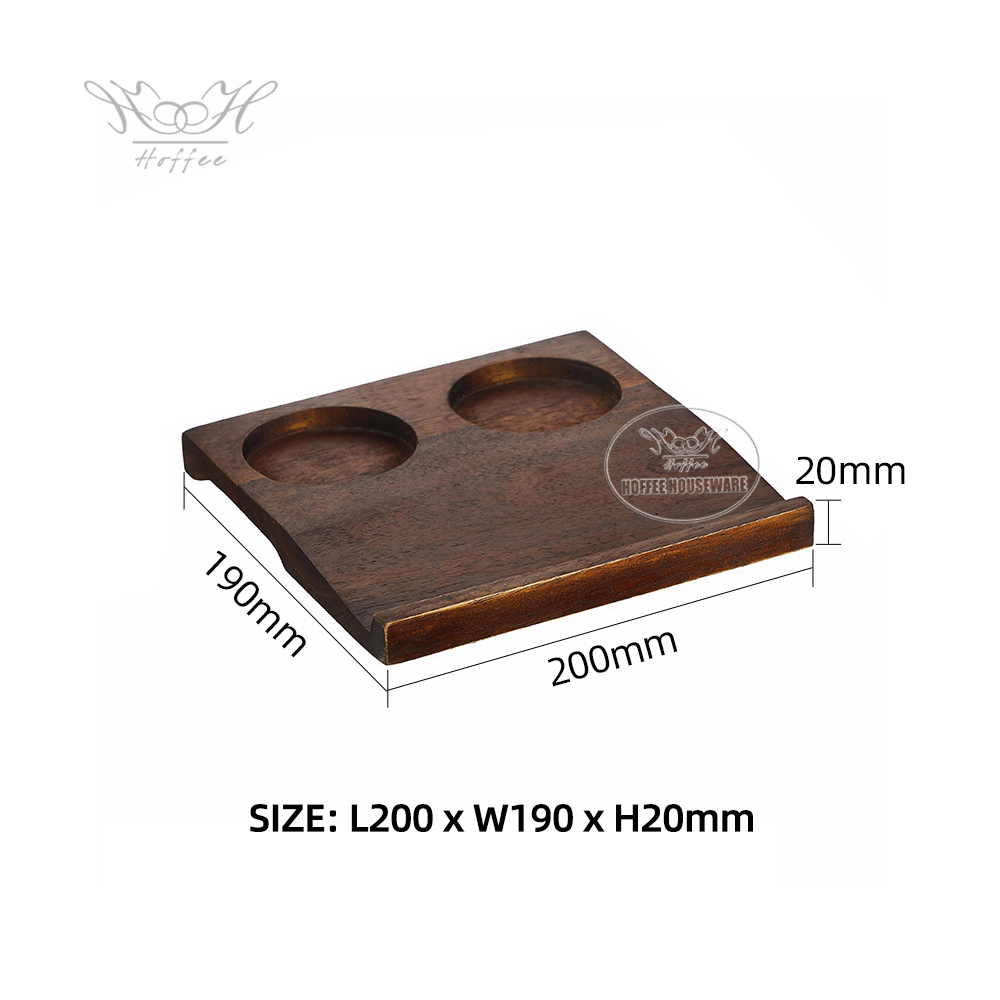 2-Cup Black Walnut Wood