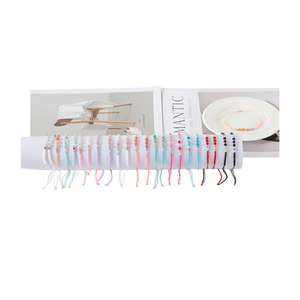 Bracciale con perline di riso Z, 2400 pezzi, gioielli alla moda in resina acrilica multicolore per donna - Product Image 2