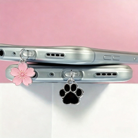 Cache-prises décoratifs personnalisés pour téléphone, anti-poussière en alliage, breloques émaillées, petits bijoux, production rapide directe usine