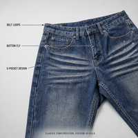 Shorts en jean baggy SOONREE pour hommes OEM ODM, shorts en jean Y2K pour hommes multi-poches cargo, shorts en jean style homme déchirés