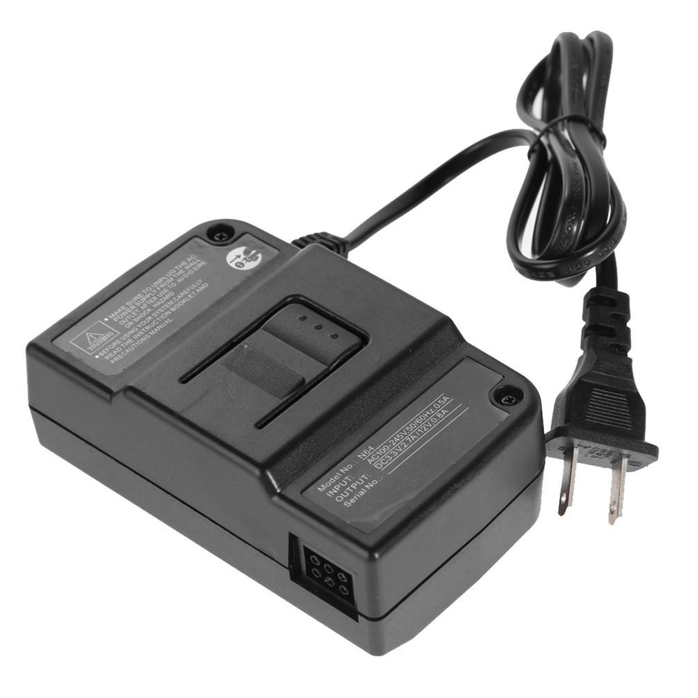 ニンテンドー64用ACアダプター充電器、ニンテンドー64米国規制準拠電源
