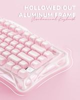 OEM ODM Mercury K1 75 Wireless Mechanical Gaming Keyboard RGB Backlit Gasket Mount Hot Swappable Linear Switches Creamy Sound K