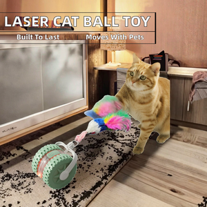 Giocattolo per Gatti a Gravità con Puntatore Laser per Esercizio Divertente al Chiuso - Product Image 4