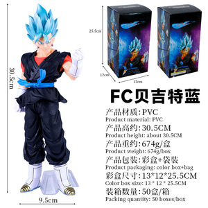 30cm DBZ Super Saiyan Goku <span class=keywords><strong>Gogeta</strong></span> Vegeta PVC figura juguete modelo muñeca hermosa artesanía adornos Anime figura de acción DBZ regalo - Product Image 3