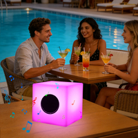 Offre Spéciale : Enceinte Cube LED Lumineuse Décorative – Lampe de Nuit Musicale pour Fêtes et Événements