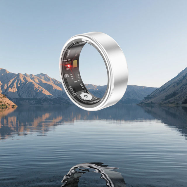 SR06 Smart Health Ring Heart Tracking Wearable Device App Control Remote Sleep Monitoring IOS Android Compatible