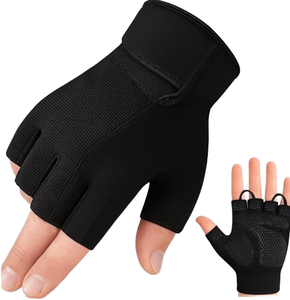 Guantes de Gimnasio Transpirables BEAST RAGE de PU para Levantamiento de Pesas, Ciclismo, Antideslizantes, con Palma Acolchada, Medios Dedos, Unisex - Product Image 1