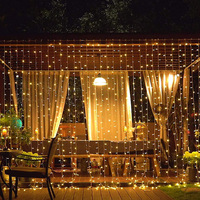 Guirlandes lumineuses LED en plastique pour rideaux, étanches, pour extérieur, mariage, fenêtre, jardin, fête, Noël, 110V/220V
