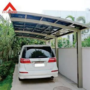 UV koruma yağmur geçirmez Carports otopark polikarbonat araba döken Carport alüminyum garajlar