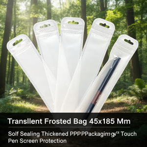ถุงใส่ปากกาแบบโปร่งแสง 45x185 มม. บรรจุภัณฑ์ PP หนาปิดผนึกเองได้สำหรับป้องกันหน้าจอปากกาแบบสัมผัส - Product Image 3