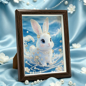 <span class=keywords><strong>Peinture</strong></span> Diamant Encadrée en Gros, 12 Signes du Zodiaque, Animaux Mignons, Art Diamant Spécial, Ornement de Bureau, Kit de Bricolage Fait Main - Product Image 4