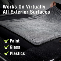 Serviette de séchage pour voiture en microfibre à boucles doubles torsadées super absorbante 1200GSM, chiffon de detailing auto sans rayures