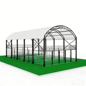 Terrain de padel personnalisé par le fabricant avec couverture en tente PVC, terrain de padel panoramique, terrain de paddle-tennis double - Product Image 3