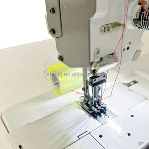 Machine à coudre industrielle HUAMEI à entraînement direct, double aiguille, pied entraîneur, haute vitesse, haute précision, pour tapisserie et moteurs - Product Image 4