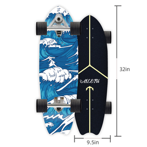 Planche de <span class=keywords><strong>surf</strong></span> complète, planche à roulettes de <span class=keywords><strong>surf</strong></span>, <span class=keywords><strong>longboard</strong></span> pour la conduite en extérieur sur la route - Product Image 5