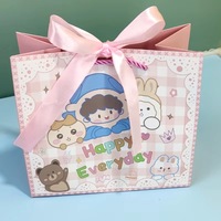 Sacs en papier de luxe personnalisés avec logo QH, pour bijoux, bracelets, emballages cadeaux, sacs de shopping avec fermeture à ruban