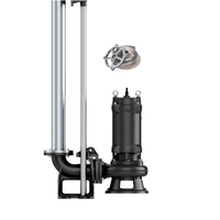 WQ 3kW 380V/50Hz 4HP pompe à eaux usées submersible avec pompe de meulage à turbine de coupe