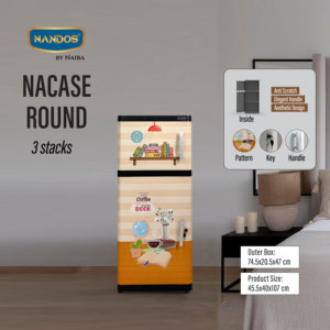 Nacase Round (3 Stacks) offers versatile, portable <b>wardrobe</b> <b>storage</b> blending sleek home organization with multifunctional design - Product Image 2