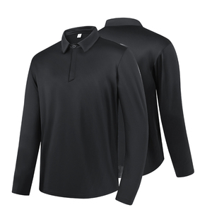 Camiseta de gimnasio de compresión activa con cremallera 1/4 personalizada para hombre, ropa deportiva de lana de manga larga ajustada para entrenamiento de culturismo de punto - Product Image 3