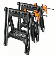 Table à outils multifonctionnelle WX051, table de travail mobile portable pour le travail du bois, table de scie, table pliante