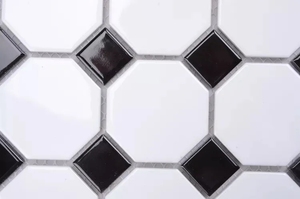 Carrelage de salle de bain italien mm, carrelage de mosaïque de sol noir et blanc, vinyle auto-adhésif, décor de carrelage mural pour sol marocain - Product Image 4
