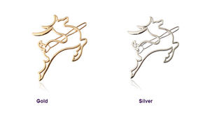 2025 Nueva gran oferta al por mayor Navidad refinar Metal liso ciervo pasador pinzas para el cabello horquillas - Product Image 3