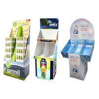 Présentoirs de sol en carton recyclable pour livres et magazines, présentoirs en papier