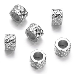 Perline Distanziatrici in Plastica Multiforma con Foro Grande, Color Oro e Argento, per Creazione di Gioielli Stile <span class=keywords><strong>Pandora</strong></span> - Product Image 5