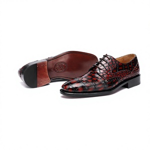 Zapatos de Hombre Alligator, Zapatos Oxford de Piel de Cocodrilo Pura Hechos a Mano, Zapatos de Vestir de Lujo Personalizados para Hombre, para Fiestas y Oficina - Product Image 1
