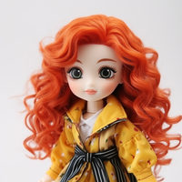 Poupée en plastique de mode de haute qualité en gros avec des vêtements réalistes accessoires de cheveux colorés belle poupée fille habillée