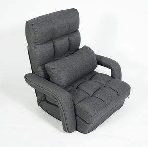 Hitreeモダン調整可能折りたたみフロアベッドレイジーソファチェアラウンジクッションホームホテル用リビングルーム生地 - Product Image 1