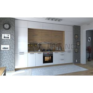 Mini cocina modular Moderno grano <span class=keywords><strong>de</strong></span> madera Melamina y laca Muebles <span class=keywords><strong>Baratos</strong></span> Diseño <span class=keywords><strong>de</strong></span> gabinete <span class=keywords><strong>de</strong></span> cocina - Product Image 6