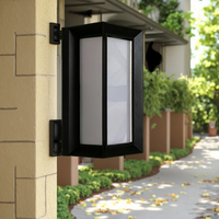 Applique murale LED étanche pour extérieur Tête de porte à capteur en aluminium IP65 pour balcon, patio, mur extérieur, terrasse, éclairage extérieur