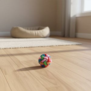 Tpr Woven Bell Ball 6cm <b>Pet</b> <b>Interactive</b> <b>Toy</b> - Product Image 3